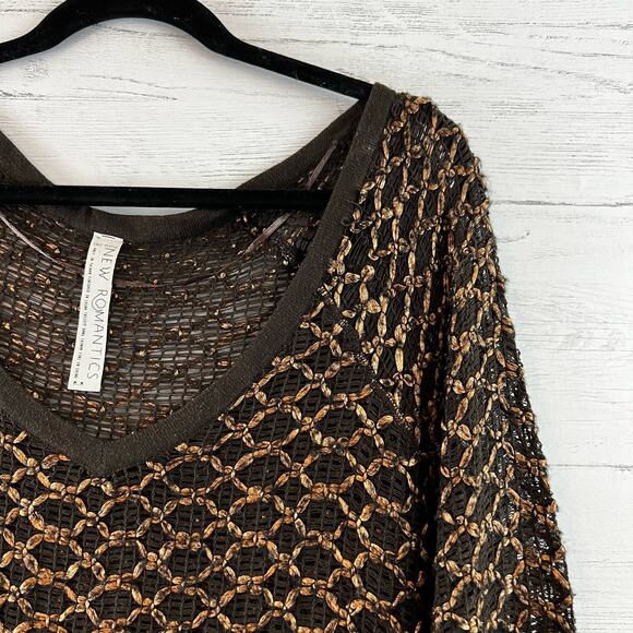 Free People New Romantics Loose Knit Dress Size M - Picture 8 of 10